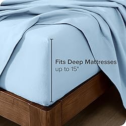 Bare Home Flannel Sheet Set 100% Cotton Twin Extra