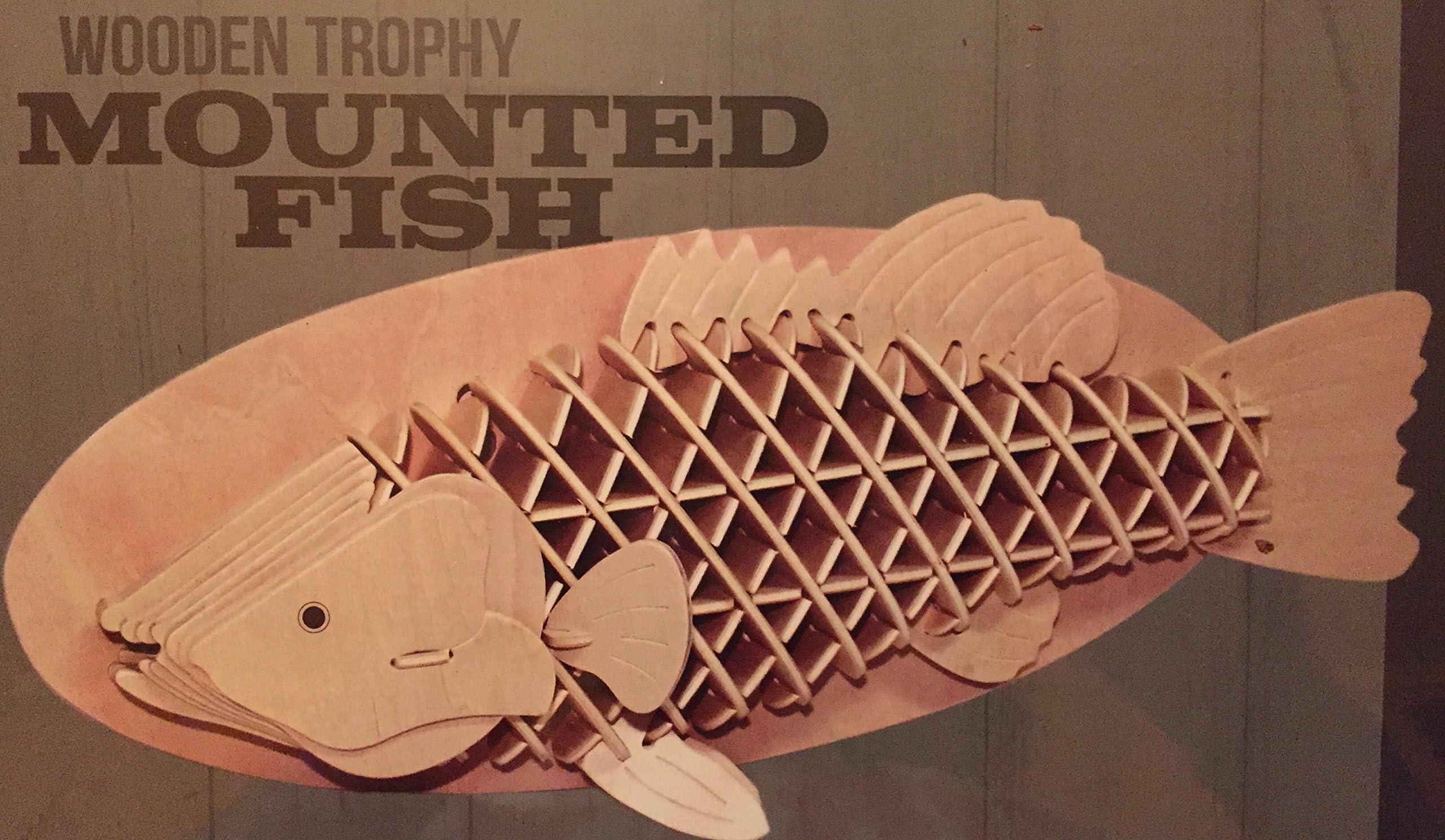3D Mounted Trophy Fish 52 piece Wooden Puzzle