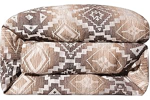 H HIEND ACCENTS Paseo Road by HiEnd Accents | Chalet Aztec Duvet Cover, Super King Size, Modern Southwestern Rustic Style Luxury Bedding, Comforter Cover