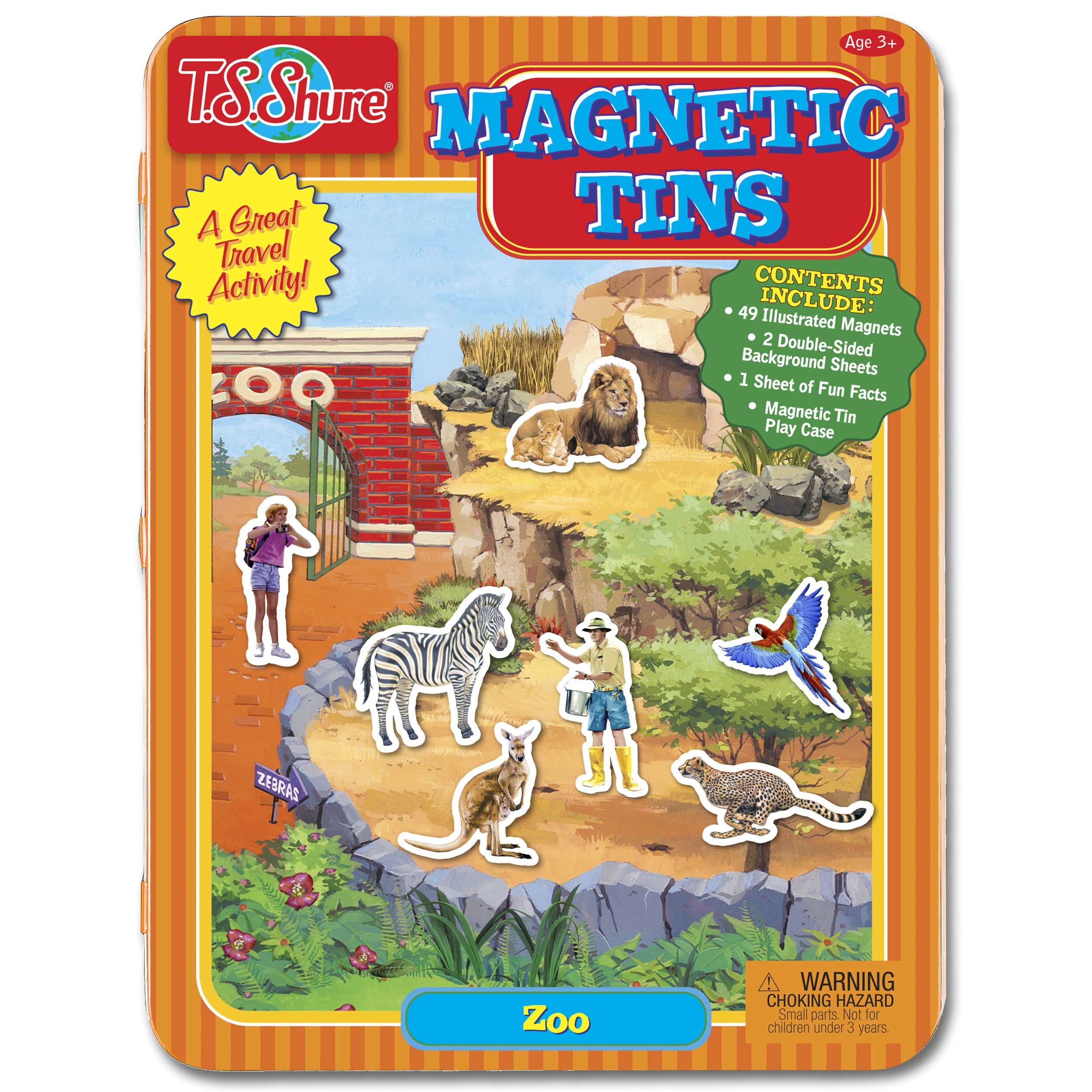 curious george magnetic tin play set