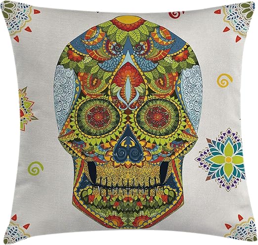 Amazon Com Ambesonne Day Of The Dead Throw Pillow Cushion Cover