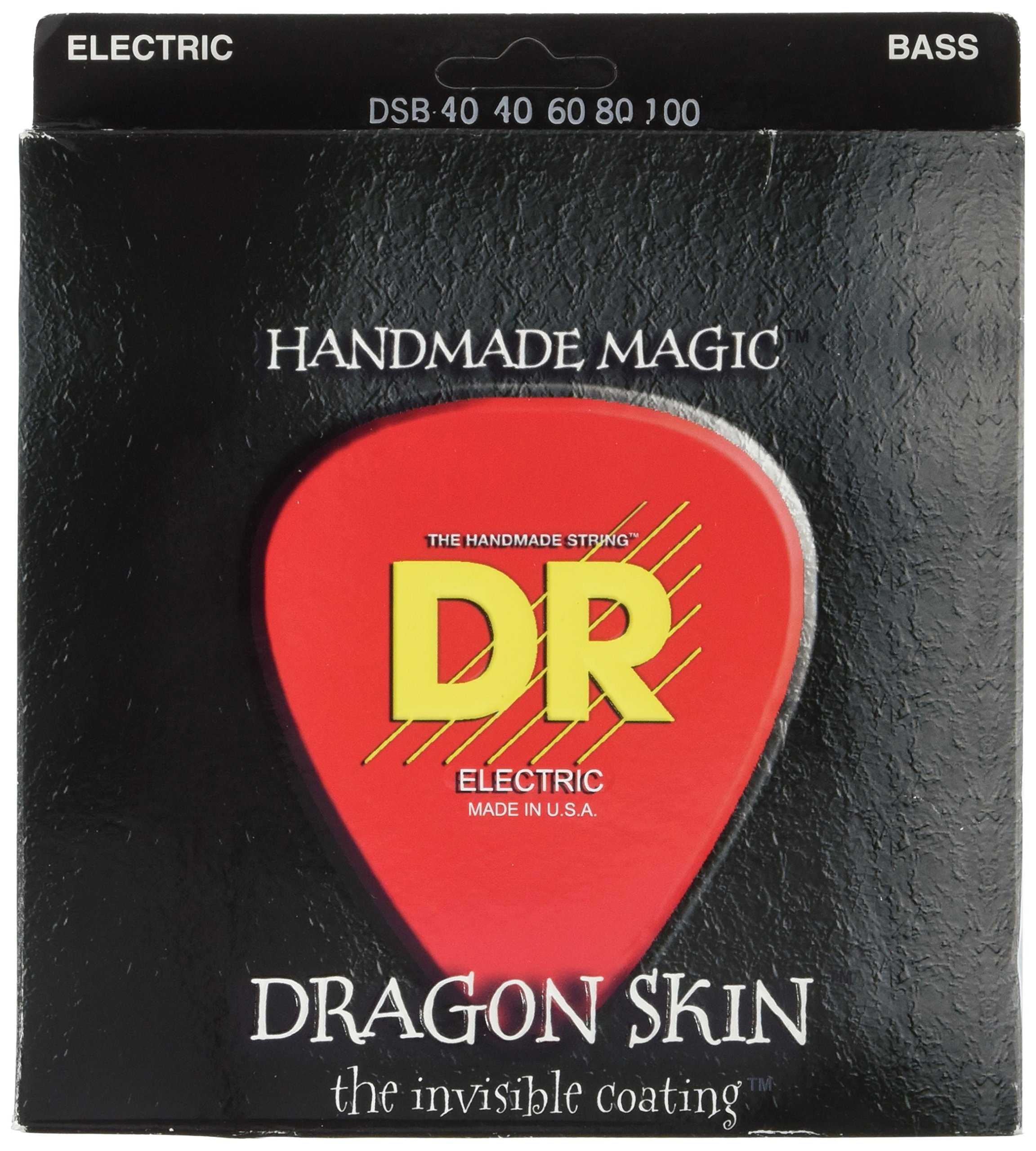 DR Strings DRAGON SKIN™ - CLEAR Coated Bass Strings: Light 40-100