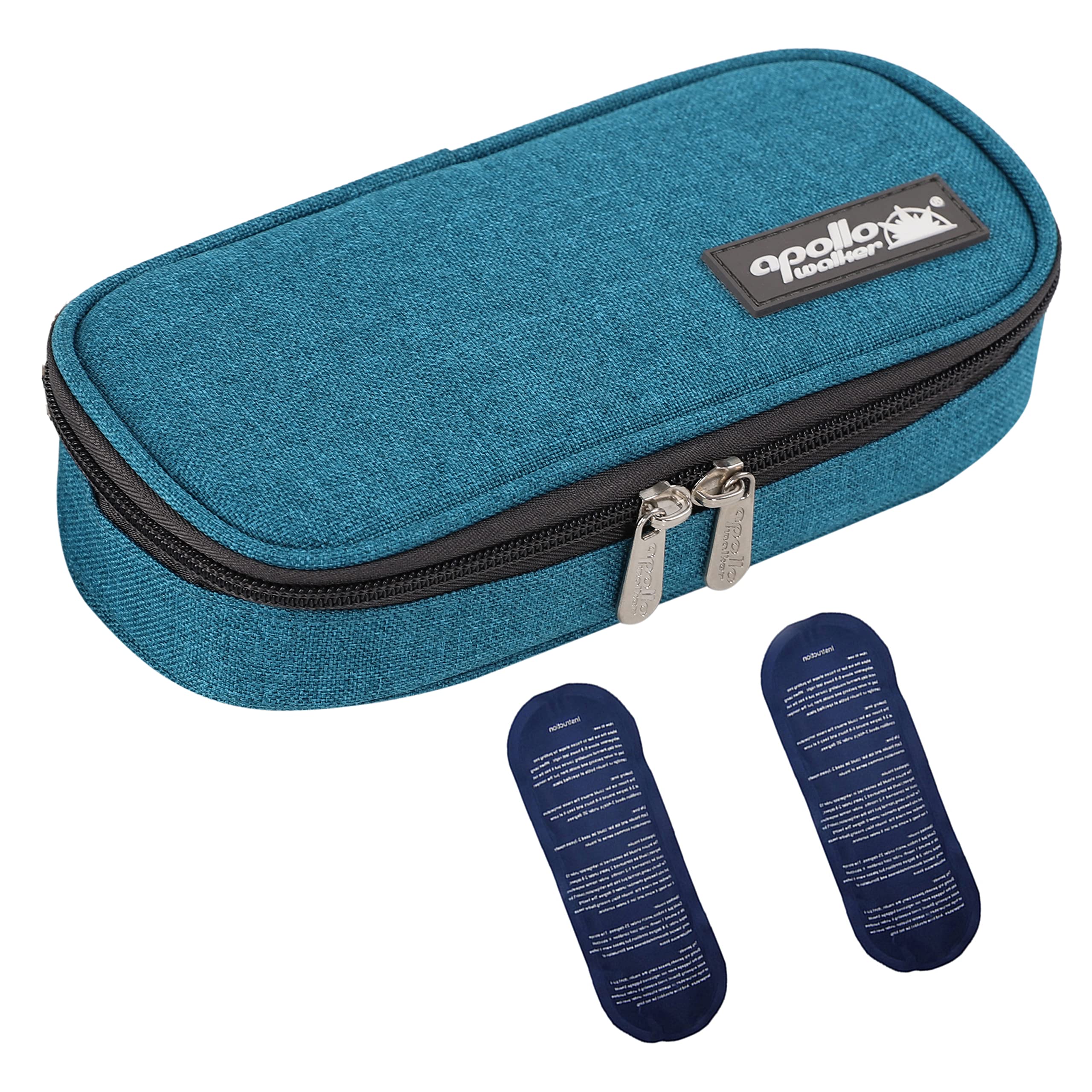 apollo walker Insulin Cooler Travel Case Diabetic Medication Cooler with Ice Packs and Insulation Liner insulin cooler travel case tsa approved
