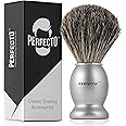 Perfecto 100% Original Pure Badger Shaving Brush, Engineered for The Best Gift For Him. All Methods, Safety Razor, Double Edge Razor, Straight Razor, Shaving Razor, Gift for Men