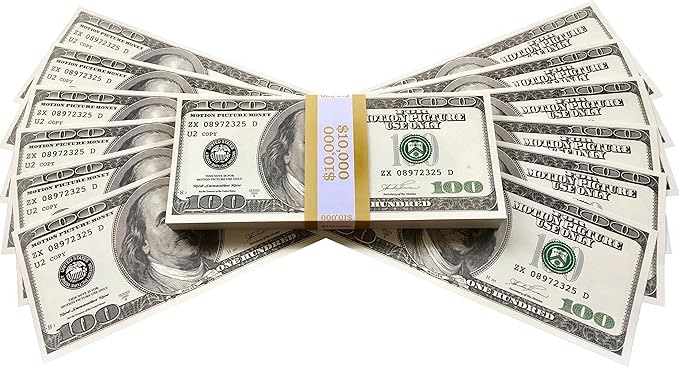 prop money dollars uk company 100 full print old style 100 dollar