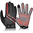 Speecle Full Finger Cycling Gloves - Reinforced Bike Gloves for Men/Women - Breathable Road Mountain Biking Gloves - Touch Sc