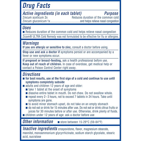 ZICAM ULTRA COLD REMEDY ZINC RAPIDMELTS, ORANGE CREAM FLAVOR, HOMEOPATHIC, COLD SHORTENING MEDICINE, SHORTENS COLD DURATION, SUGAR-FREE, DYE-FREE, 18 COUNT