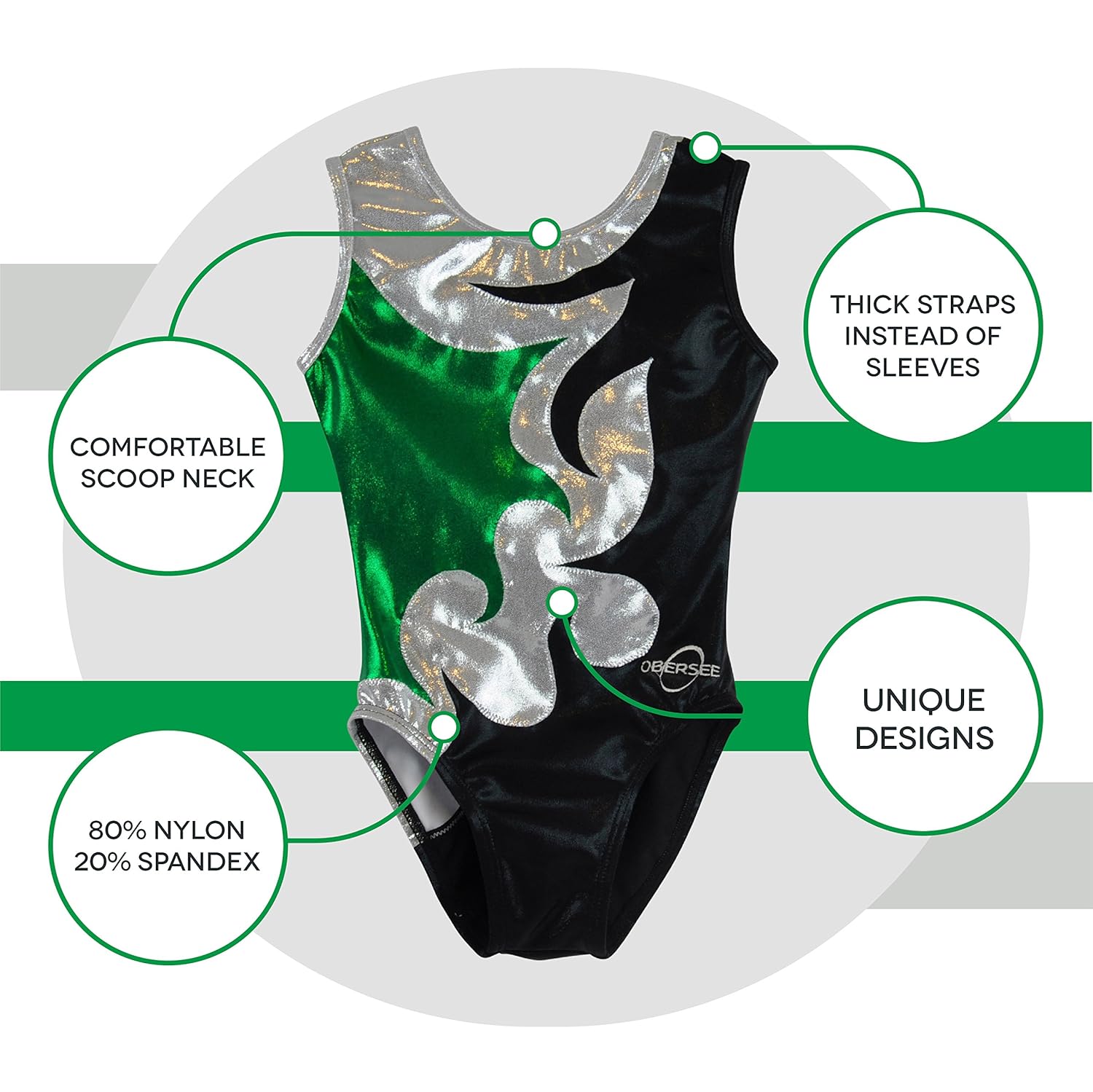 Green 体操レオタード Years オベルシー Years Mia 女子用 Green Cs Mia Cs B00t2p3nsk 4 6 4 6 バレエ 数量は多