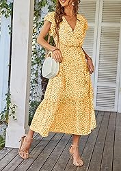 PRETTYGARDEN Women's Summer Floral Boho Dress Wrap