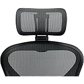 ERGOKING Headrest for Office Chair Headrest Attachment Compatible with Herman Miller Aeron Remastered - Fully Adjustable Heig