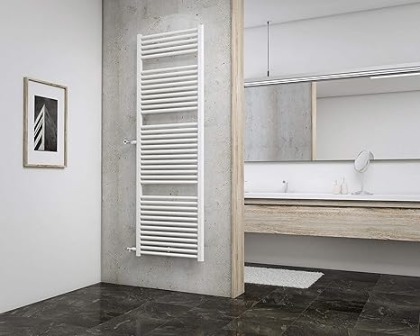 Schulte EP1685050 04 Badheizkörper München Spezial mit seitlichem Anschluss, 177 x 60 cm, Nabenabstand 85 cm, 900 Watt Leistu