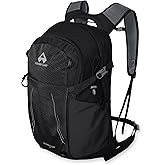 Pioneer Camp Hiking Backpack 22L Small Hiking Hydration Gear Lightweight Camping Backpack Travel Daypack for Women Men Outdoor Bag for Biking Climbing(Black;22L)