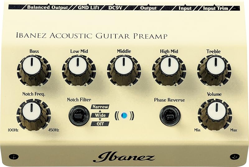 Ibanez _ AGP10 _ アコースティック ギター プリアンプ Ibanez AGP10 - アコースティックギター専用に開発されたフル