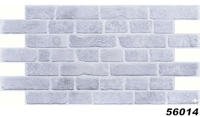 1 PVC Dekorplatte Steindekor Wandverkleidung Platten Wand 95x49cm, 56014