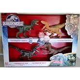 Jurassic World 2015 Toy Set Velociraptor Delta Dinosaur 4 Pack Exclusive
