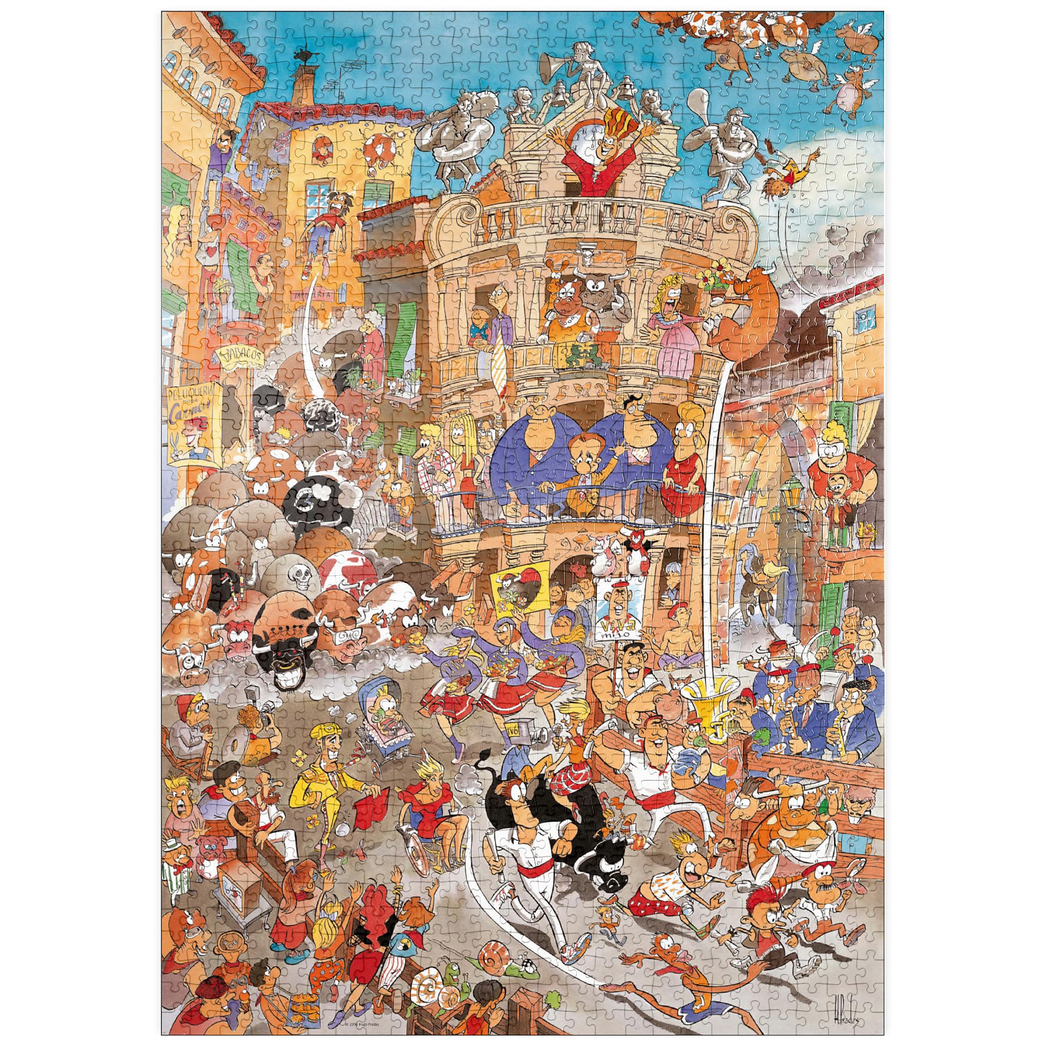 Pamplona - Hugo Prades - Premium 1000 pieces Puzzle - MyPuzzle special collection from Heye Puzzle