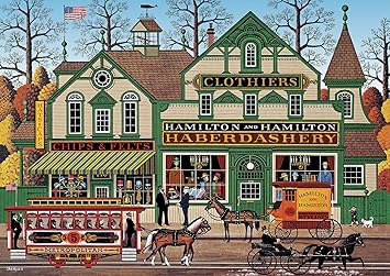 Buffalo Games - Charles Wysocki - The Haberdashery - 300 Large Piece Jigsaw Puzzle