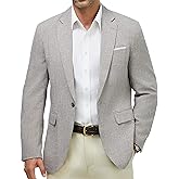 WULFUL Mens Casual Sport Coat Blazer Lightweight One Button Suit Jackets
