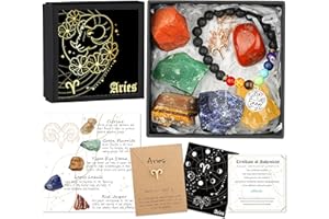 Hihealer Zodiac Gifts for Women, Spiritual Gifts, Zodiac Gifts, Astrology Gifts for Women, Horoscope Gifts with Birthstone, Healing Stone Gifts, Unique Birthday Gifts for Women