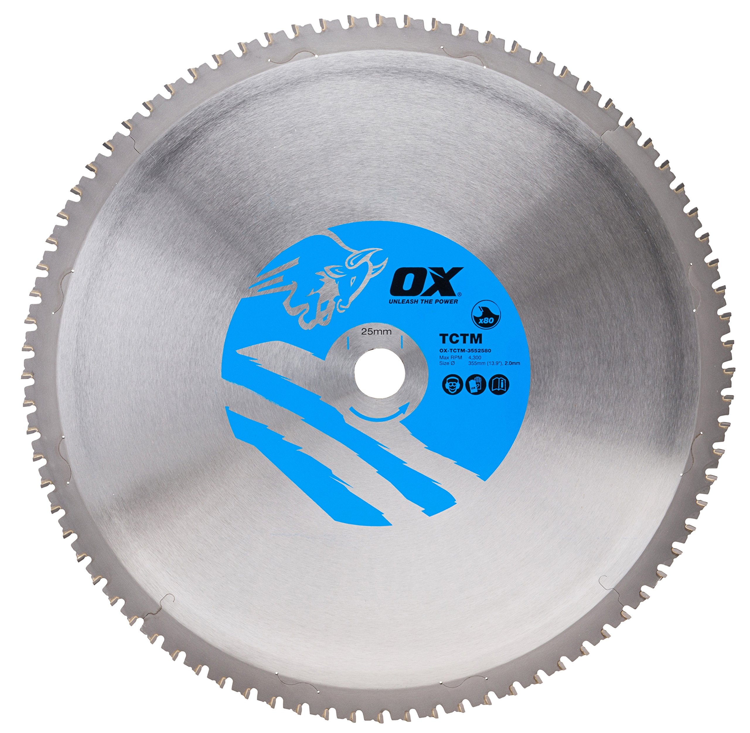 OX Ferrous Metal cutting 355/25.4mm, 80 Teeth TCG