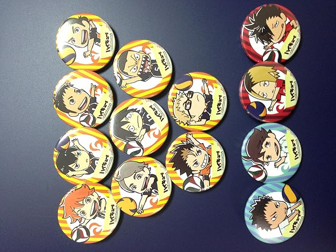 Amazon ハイキュー アニメイトカフェ限定 缶バッジ 全13種セット バッジ ホビー