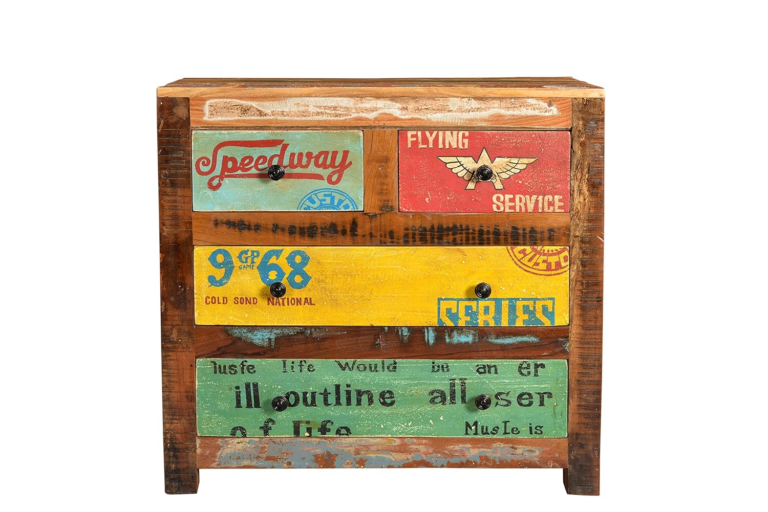 Sit Mobel 5710 98 Speedway Chest 78 X 35 X 75 Cm Painted Recycled
