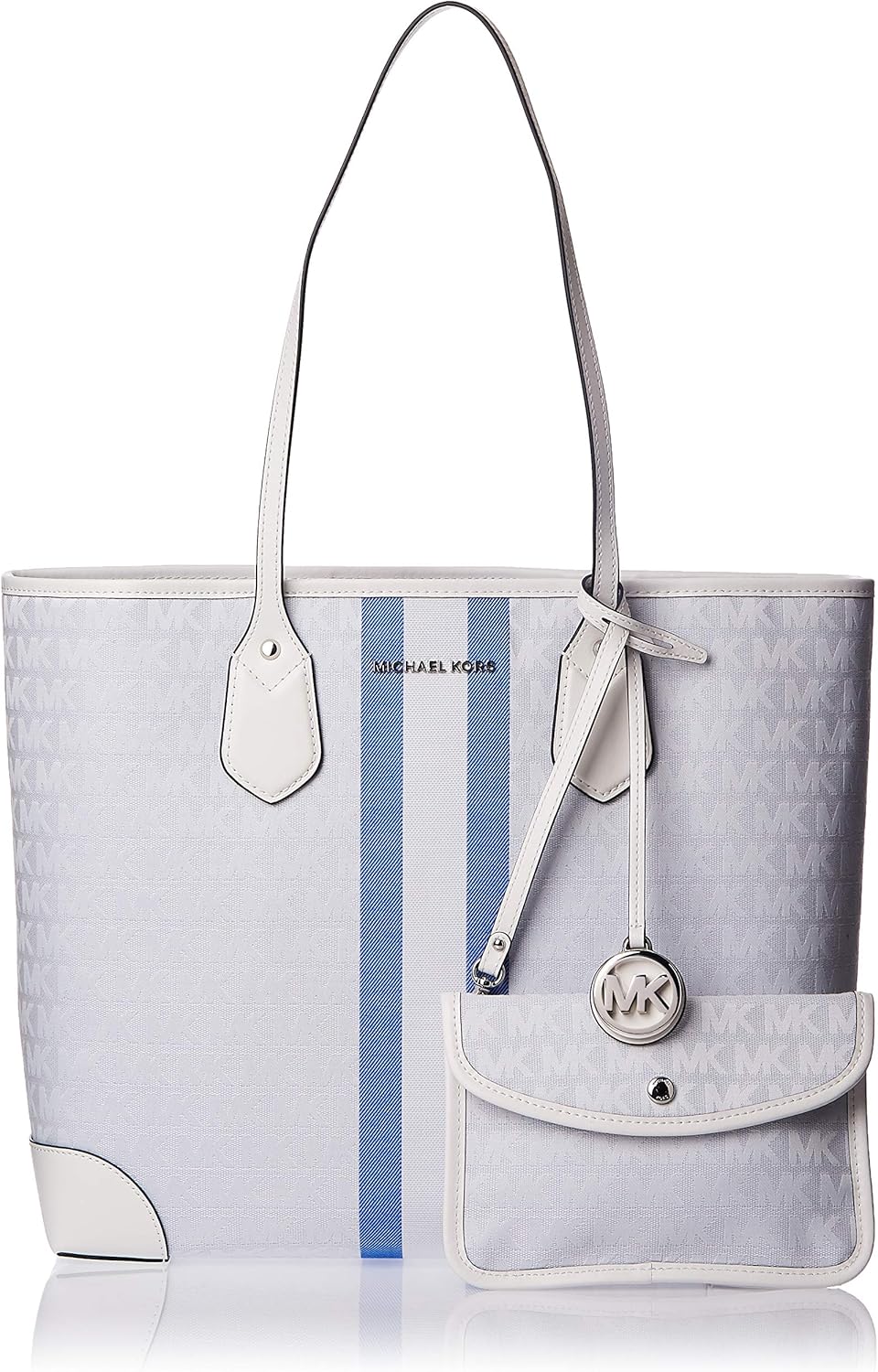 michael kors eva stripe tote