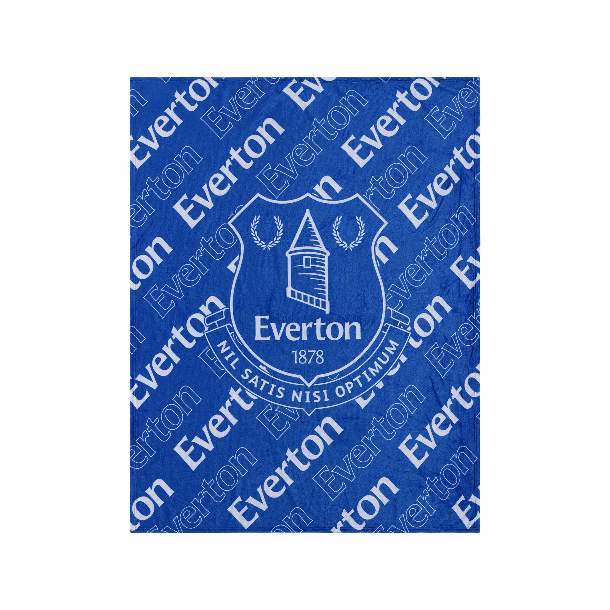 FOCO Premier League Football Everton Fan Bed Throw Blanket