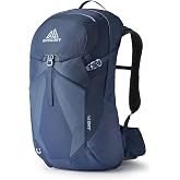 Gregory Juno 24L Women's Hydration Backpack, One Size, Vintage Blue | Perimeter alloy frame, Women's specific perforated shoulder harness, Internal hydration sleeve, Top zippered pocket