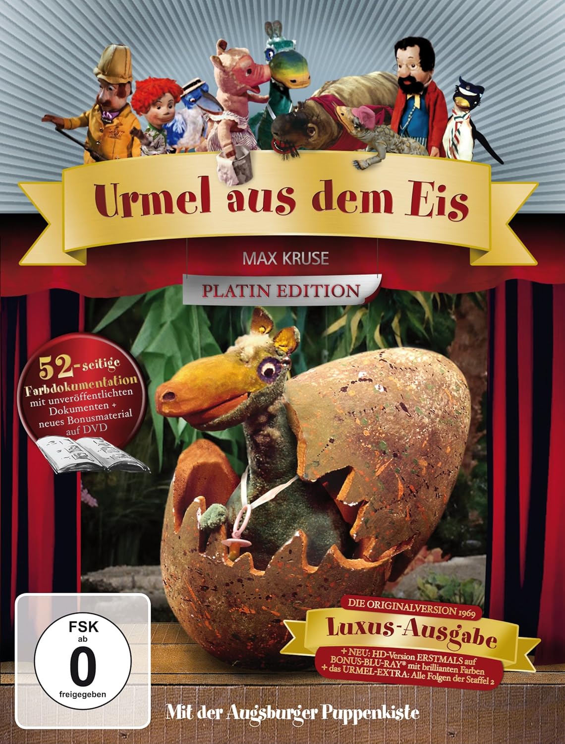 Augsburger Puppenkiste Urmel aus dem Eis + Bluray Platin Edition 2 DVDs Amazon.de