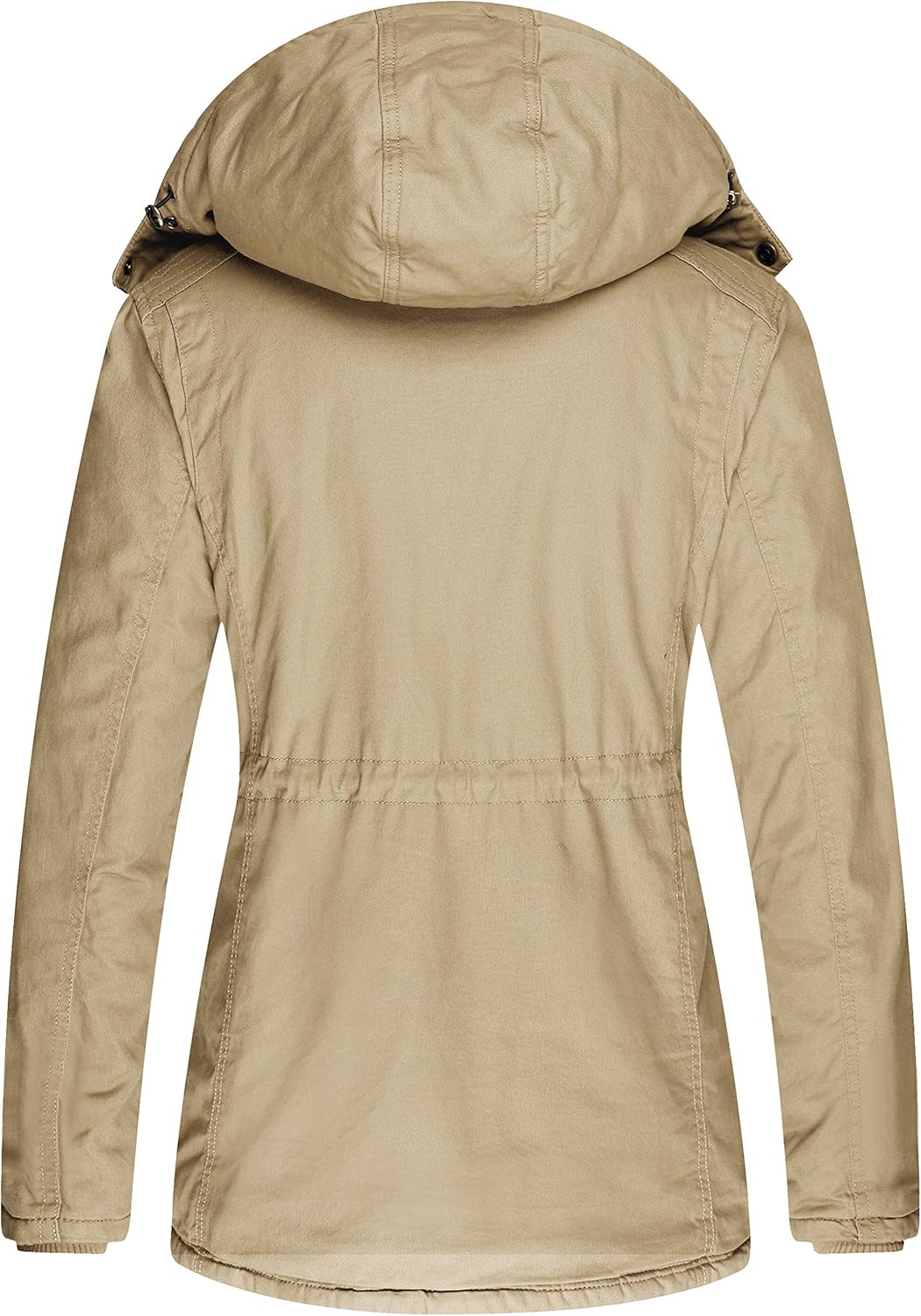 Wantdo Women's Winter Thicken Jacket Cotton Coat with Removable Hood: Clothing