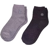 Earth Therapeutics Aloe Socks - Double Pack - Gray/Black (2 Pairs)