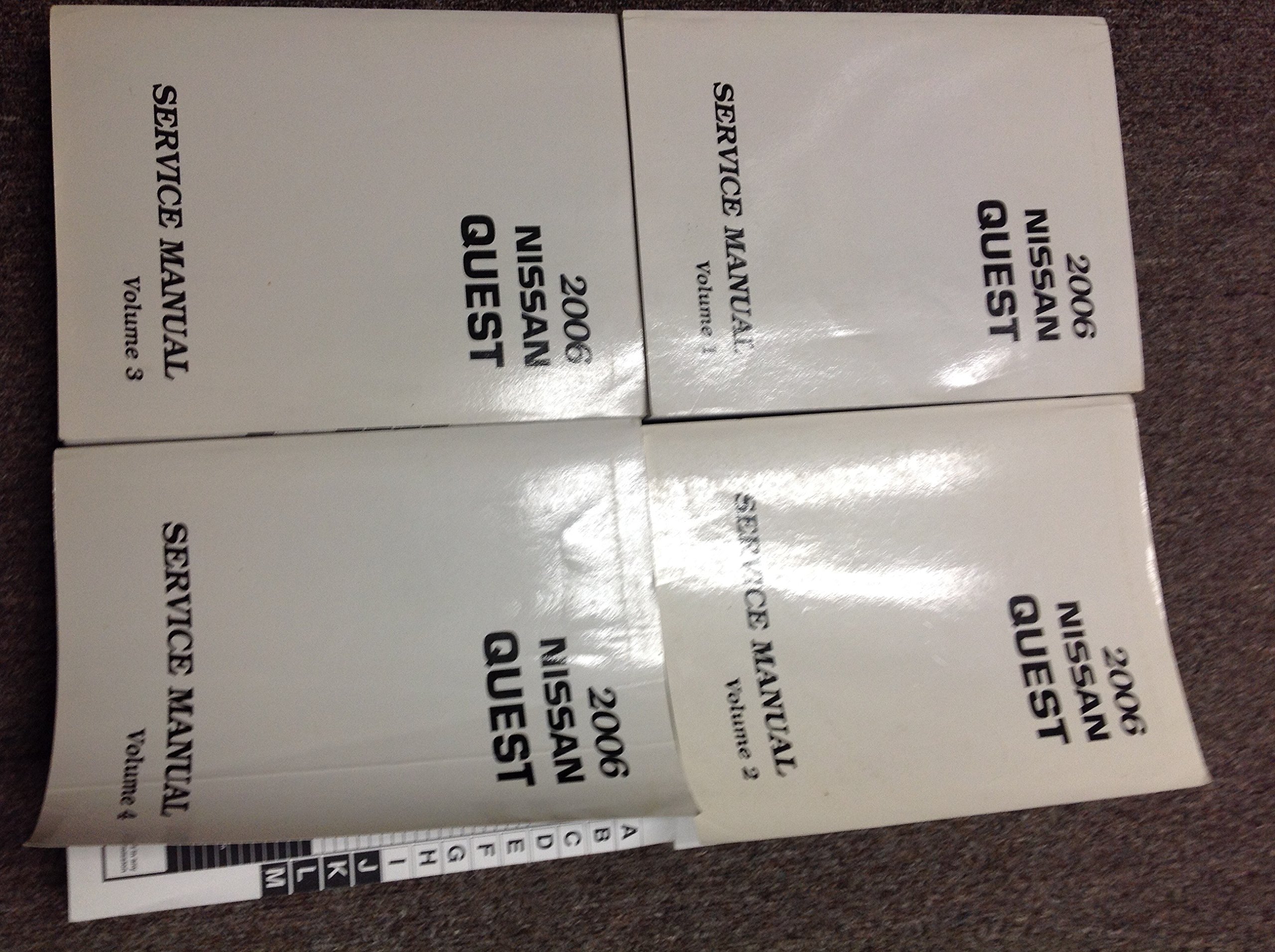 2006 Nissan Quest Service Shop Repair Workshop Manual 4 Volume Set FACTORY  OEM Paperback – 2006