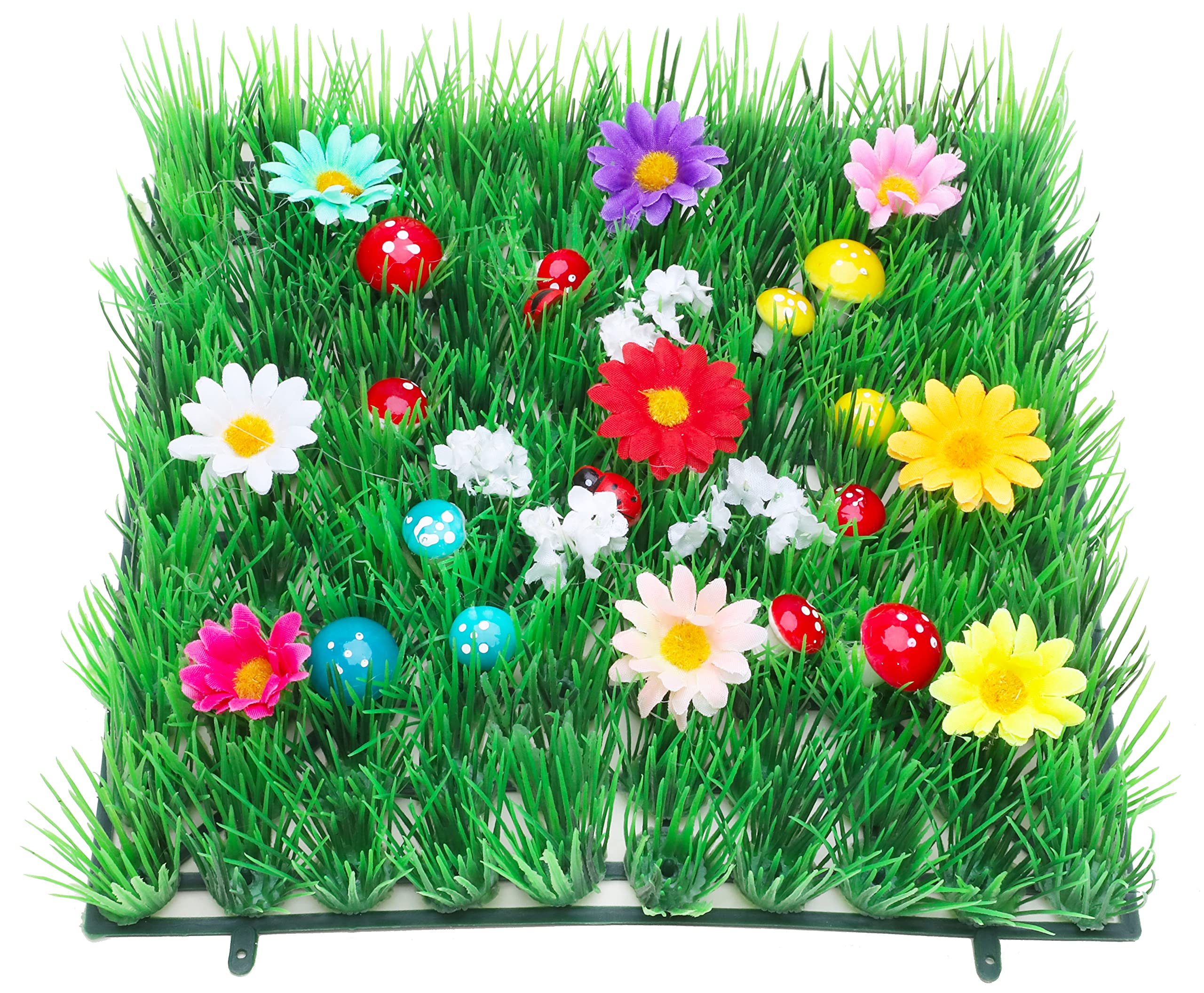 Toyland® 24cm x 24cm Decorative Grass Patch - Perfect For Easter Gardens - Fairy Gardens - School Projects