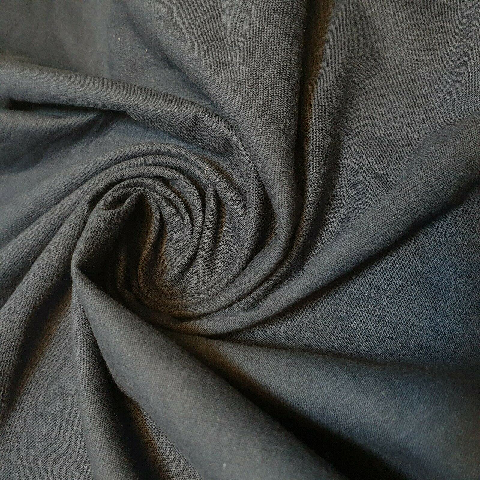 Plain/Solid Dyed 100% Egyptian Cotton Dress Craft Fabric Material 45" - 112 cm Wide Sold As 2 Meter Pre - Cut Lengths (Navy Blue)