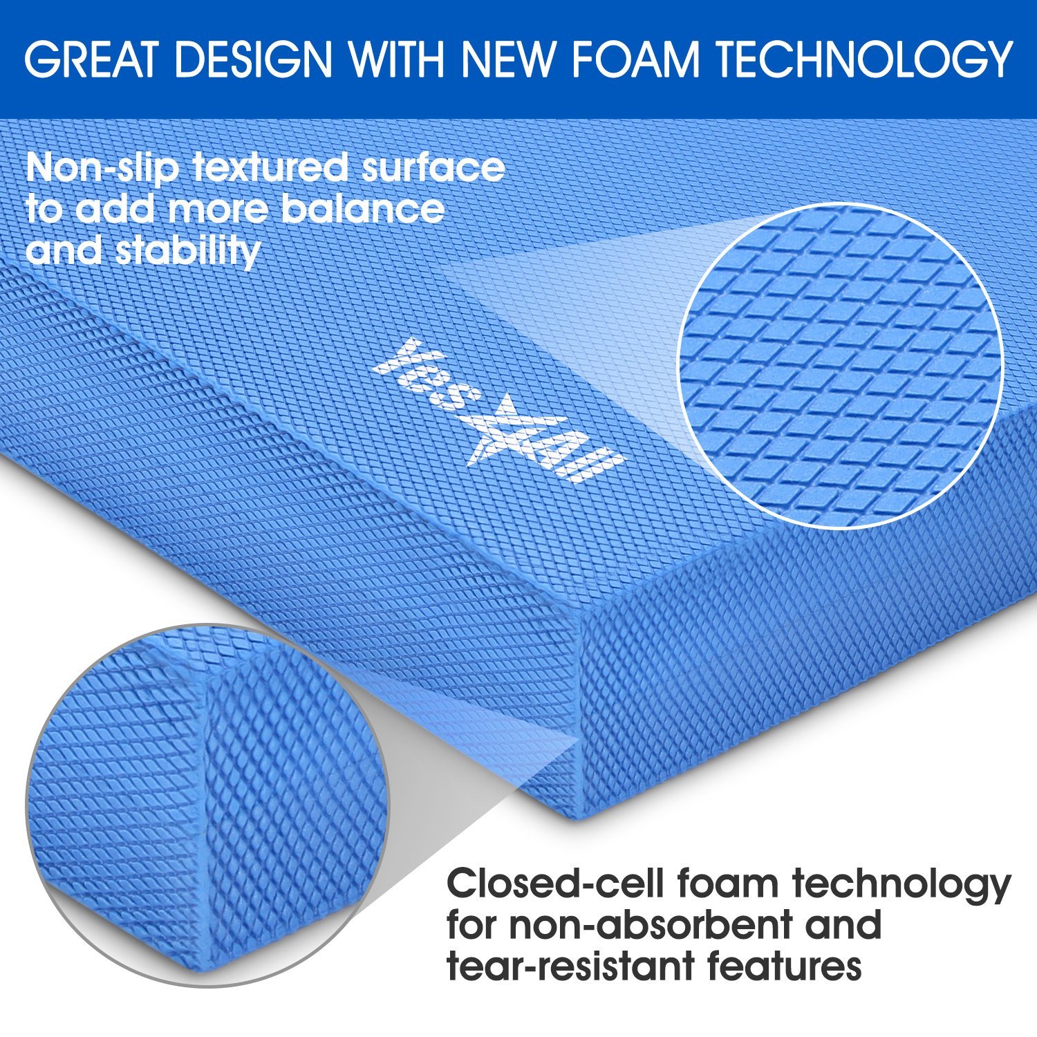Yes4All Balance Foam Pads Choice Large, XL and Multi Color ExerciseN