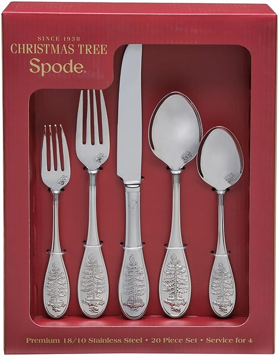 Spode Christmas Tree 20Piece Flatware Set Amazon.co.uk Kitchen & Home