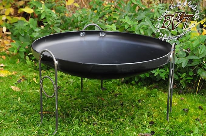 BTV RIESIGE Premium-Feuerschale, XXL ca. 80 cm (Feuerschalen von 50-100 cm) aus Stahl 80 Stahl Feuerstelle Feuerkorb