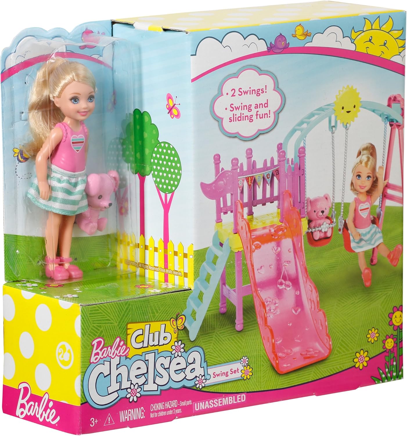 Amazon バービークラブ チェルシー スイングセット ジャングルジム ブランコ おもちゃ