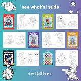THE TWIDDLERS 24 Mini Colouring Books for Kids A6 Pocket Size Party Bags view 5