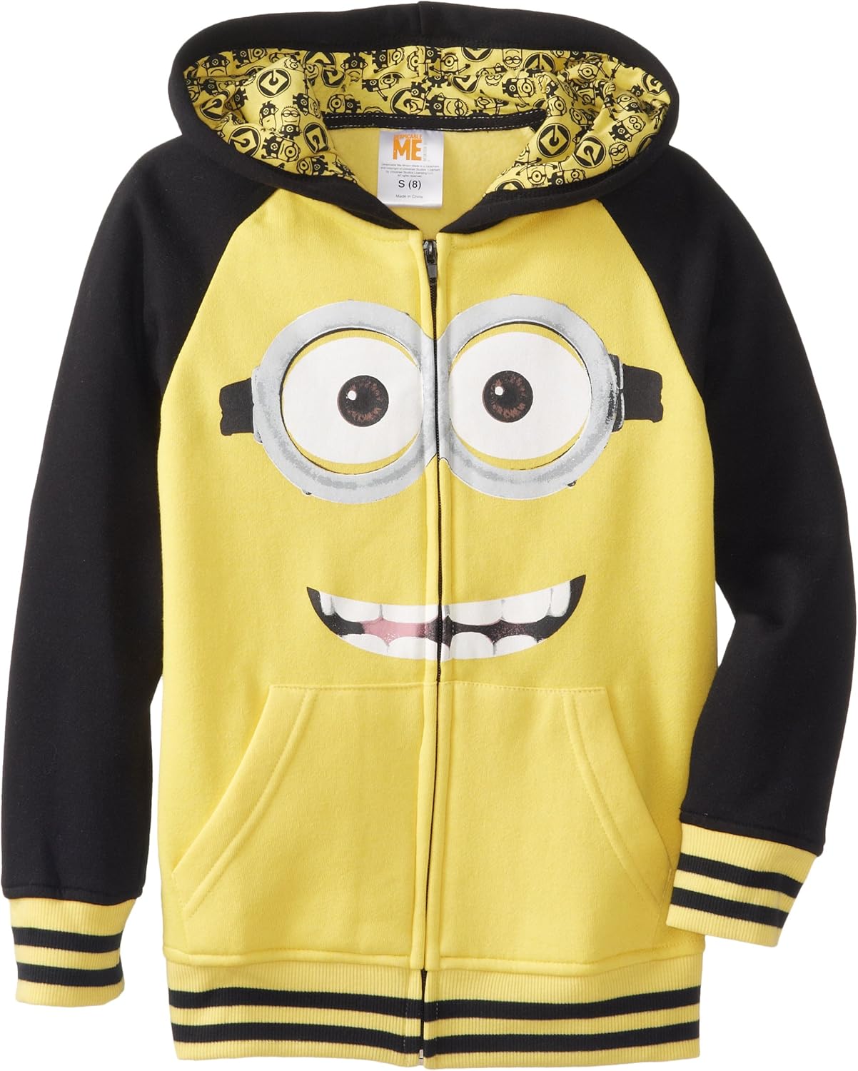 Despicable Me Boys' Minion Smile Hoodie Clothing
