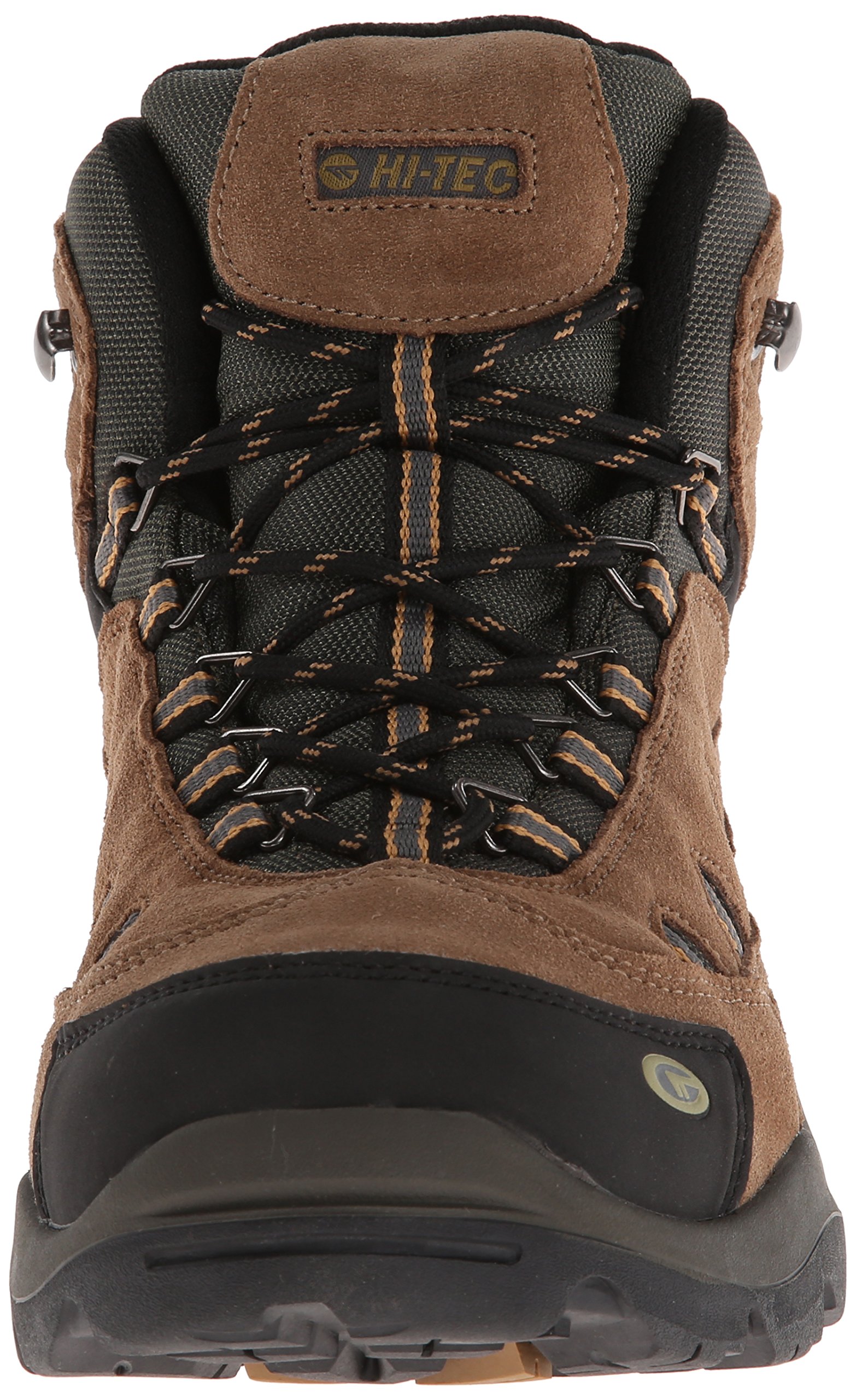 HiTec Men's Bandera Mid Waterproof Hiking Boot, Bone/Brown/Mustard, 12