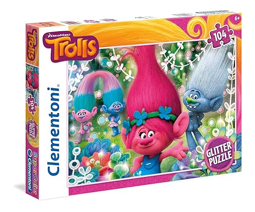 Clementoni Glitter Trolls Puzzle (104 Piece)