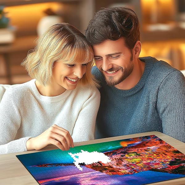 ELF MUSHROOM HOUSE 1000 PIECE PUZZLE FOR ADULTS, FUN PUZZLES FOR ADULTS 1000 PIECES WITH HD PRINT POSTER, 27.5″ X 19.7″ DUST FREE, FOR GIFTS BIRTHDAY HOLIDAY PARTY FAMILY GAMES LOVERS