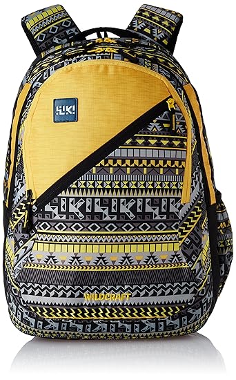 Wildcraft Polyester 46 Ltrs Yellow School Backpack (Wiki 7 Aztec 6)
