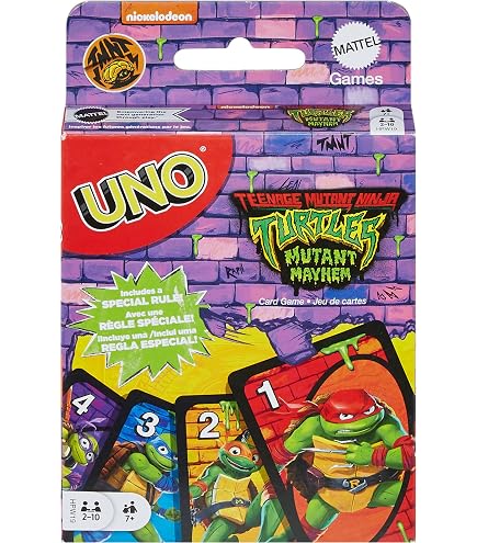 UNO Videospiel-Karten Bundle – Minecraft, Super Mario, Ninja Turtles Editionen Inkl. Aufkleber