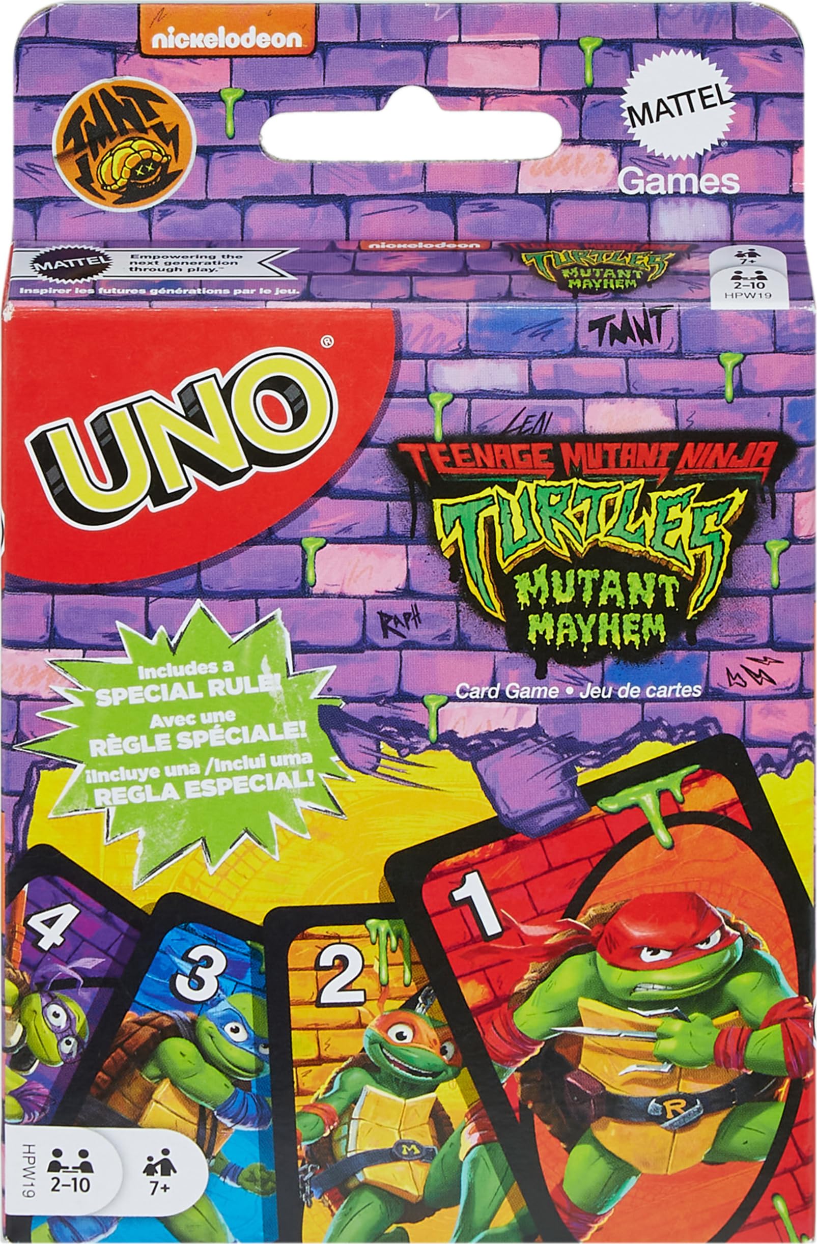 Photo 1 of Mattel Games UNO Teenage Mutant Ninja Turtles Mutant Mayhem Card Game for Kids & Family Nights, Parties, Travel, Camping & More