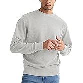 Sleepdown Men's Crewneck Sweatshirt, Soft Midweight Long Sleeve Fleece Sweatshirt for Men, Basic Pullover Mens Sweatshirt