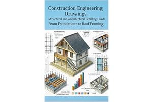 Construction Engineering Drawings: Structural and Architectural Detailing Guide: From Foundations to Roof Framing