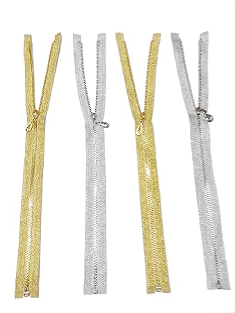 Trendz Handpicked Long Fancy Zips Florescent Colour with Stone ...